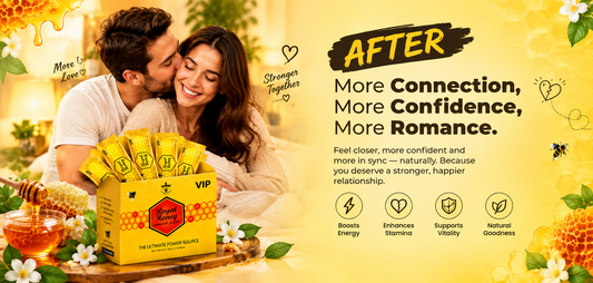 HAMS™ VIP Royal Honey Blend: Premium Honey with Ginseng, Maca & Ginger