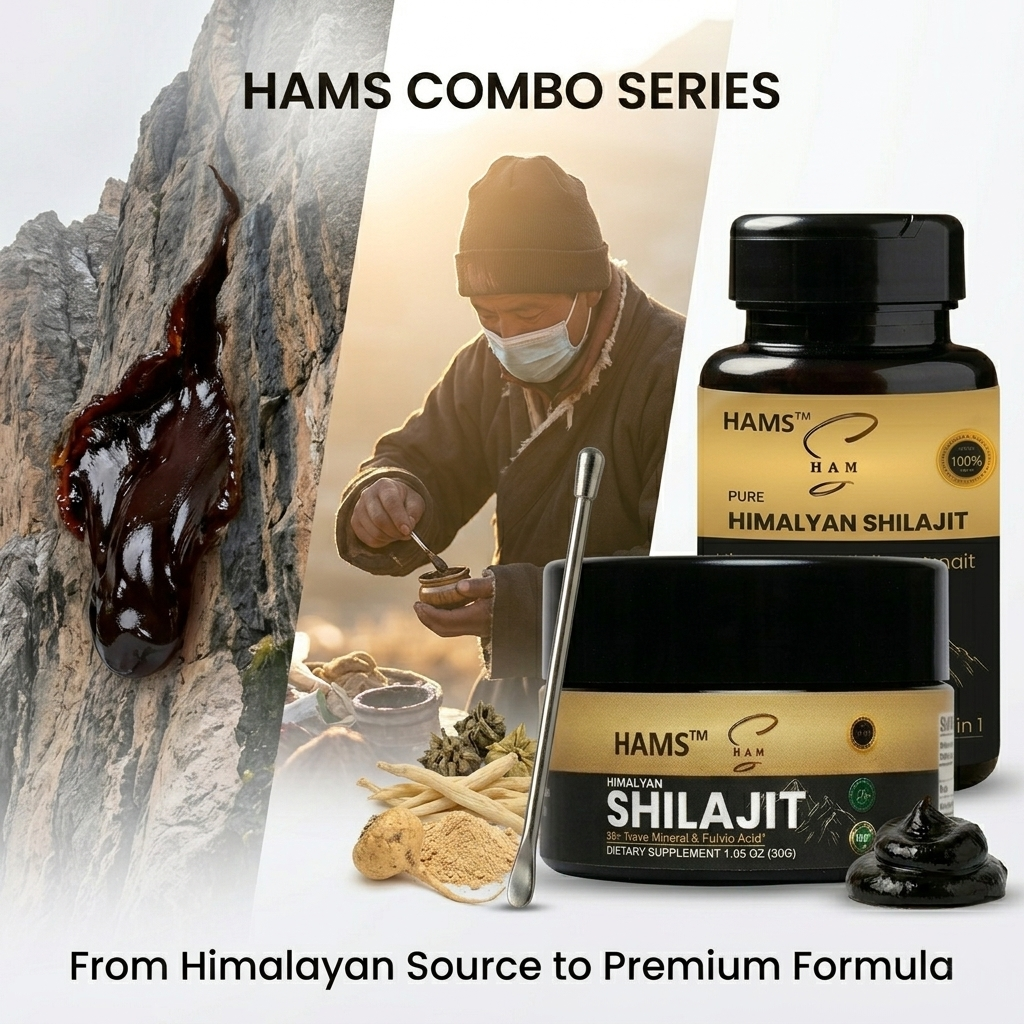 Himalayan Shilajit Supplement with Tongkat Ali, Tribulus Terrestris, Safed Musli and Fenugreek Extract
