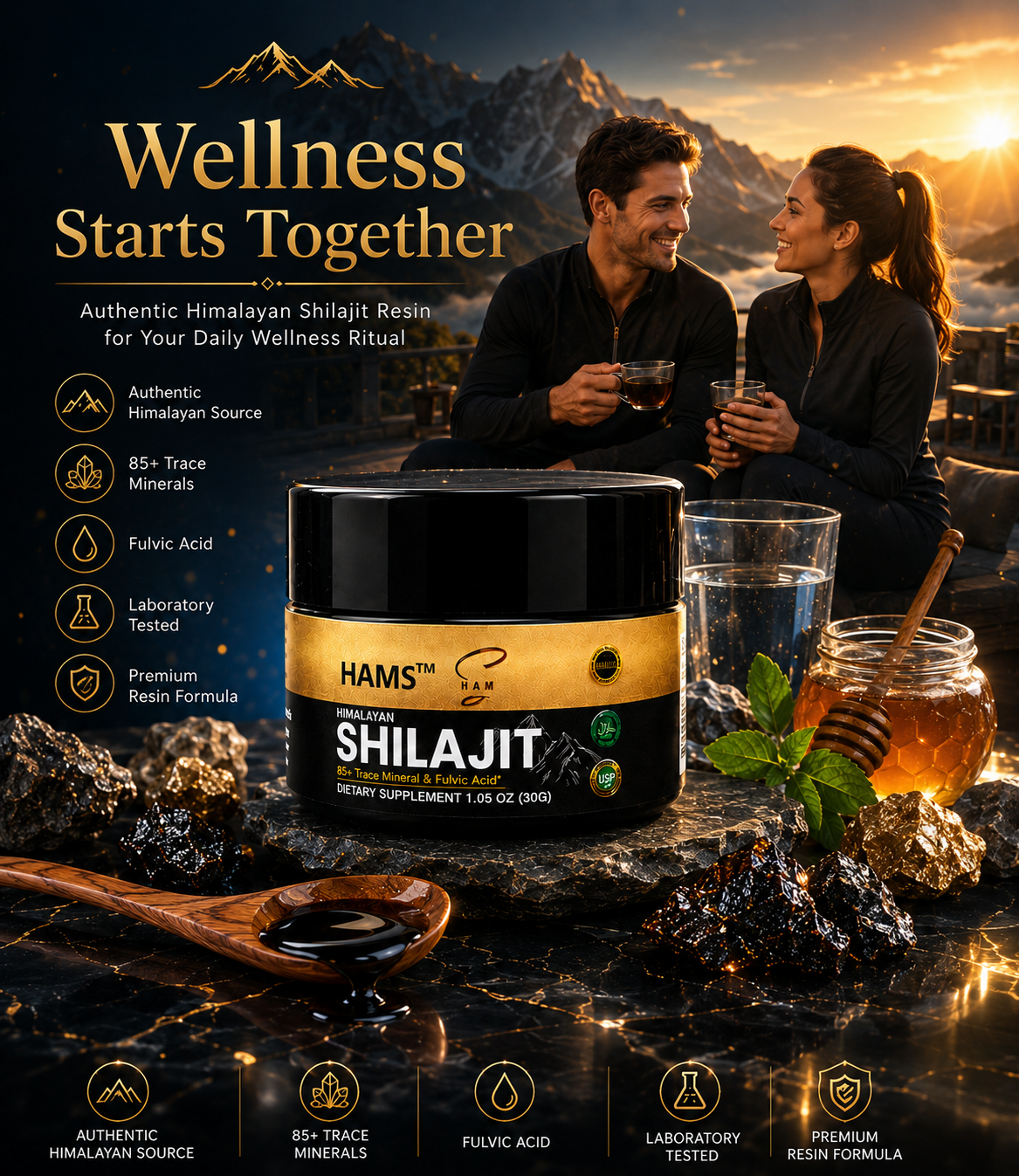 Himalayan Shilajit Resin 30g – Traditional Wellness Support for Adults Focused on Vitality and Overall Well-Being