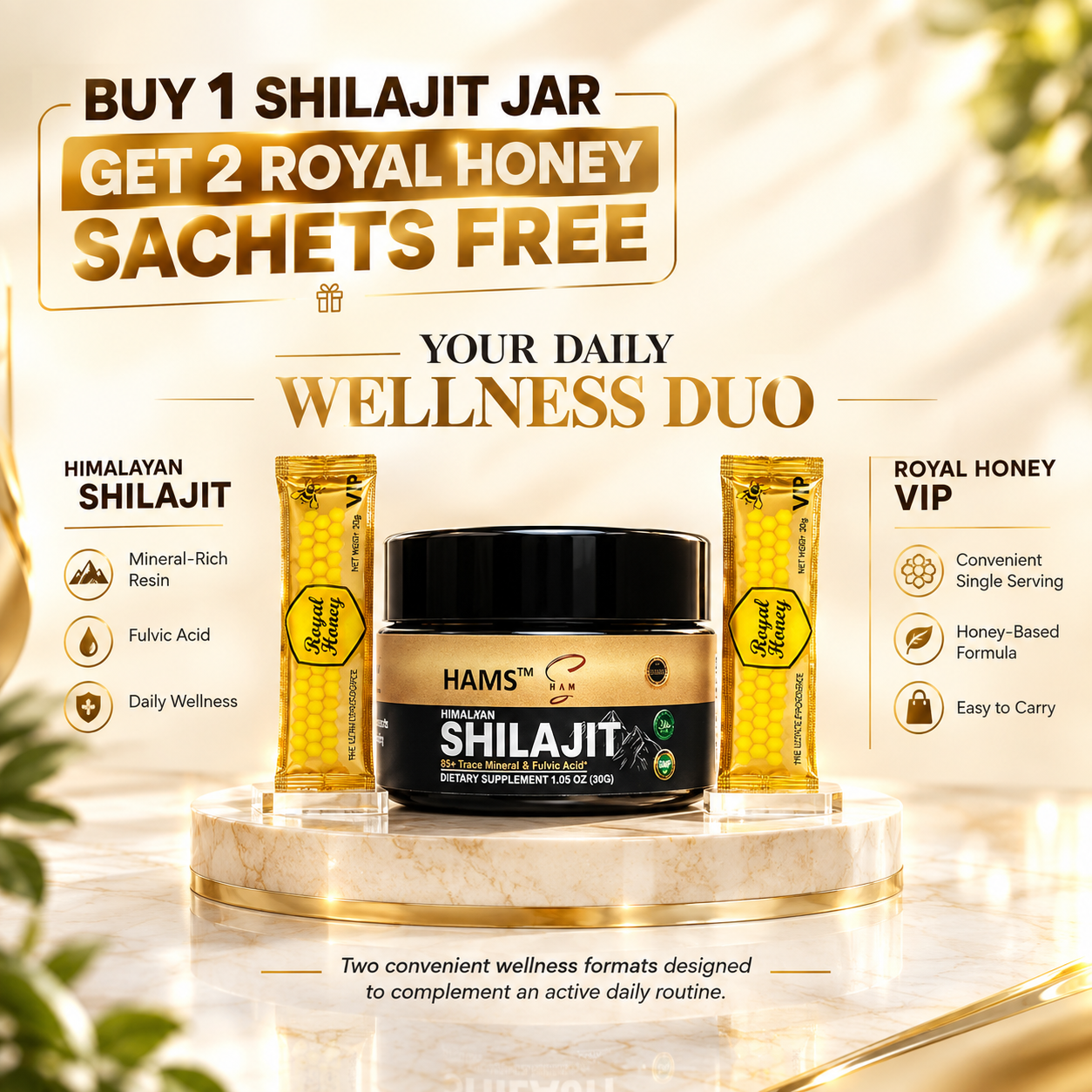 Premium Himalayan Shilajit Resin with Fulvic Acid Content – Traditional resin product with composition claims subject to product testing and verification.