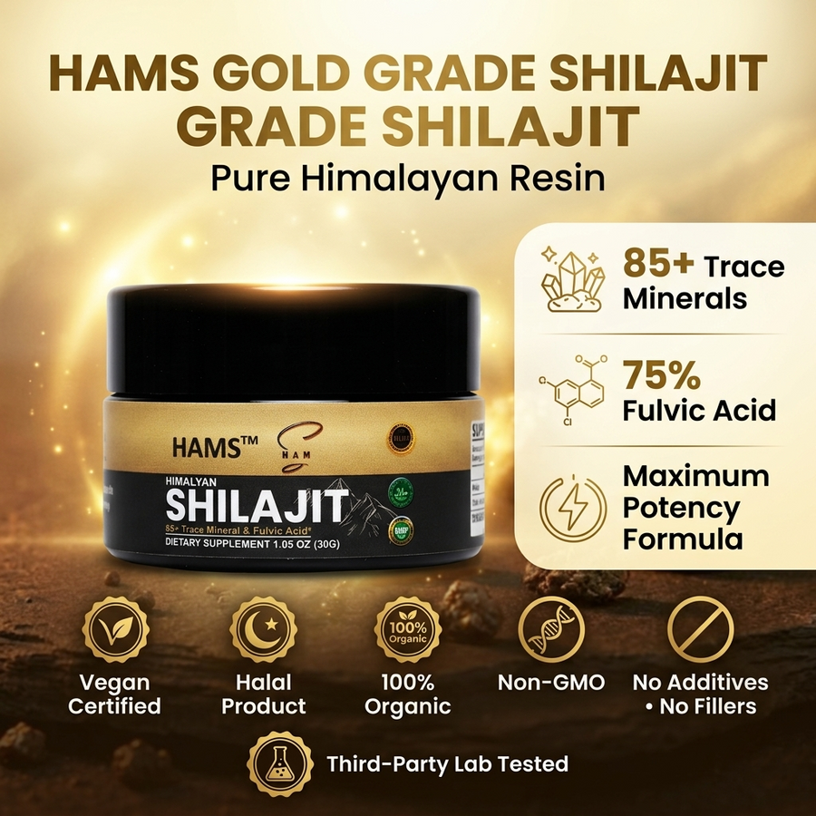 Pure Himalayan Shilajit Resin 30g – Premium resin-format wellness product in a convenient jar.