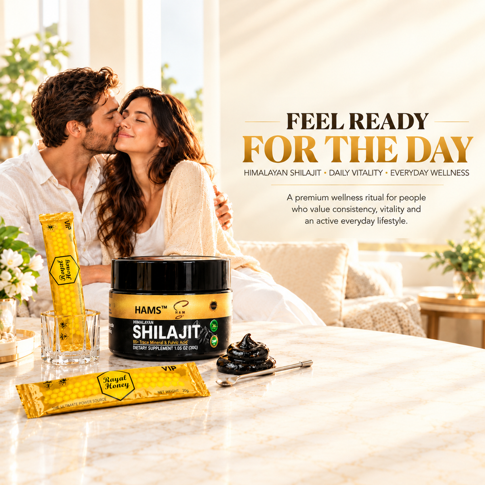 Pure Himalayan Shilajit Resin 30g with 2 FREE VIP Royal Honey Sachets – Premium Mumijo Resin with Fulvic Acid for Daily Wellness Support