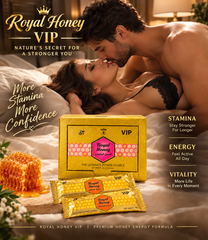 Royal Honey VIP for Men – 20g Premium Honey Sachet for Men’s Energy, Stamina, Vitality, Performance and Power Support